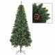 Vidaxl Kunstkerstboom mit Kiefernkegeln 210 cm Grün