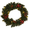 Vidaxl Weihnachtskränze 2 ST mit Dekoration 45 cm Grün