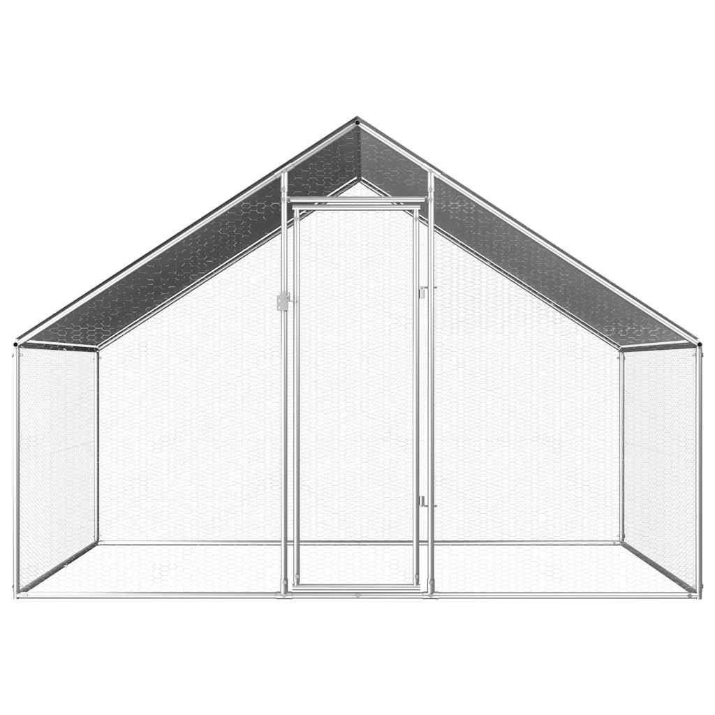 Vidaxl Chicken Coop 2.75x2x1,92 M verzinkte Stahl