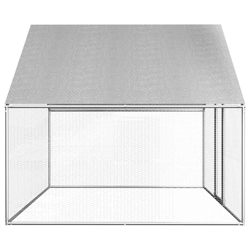 Vidaxl Chicken Coop 2.75x2x1,92 M verzinkte Stahl