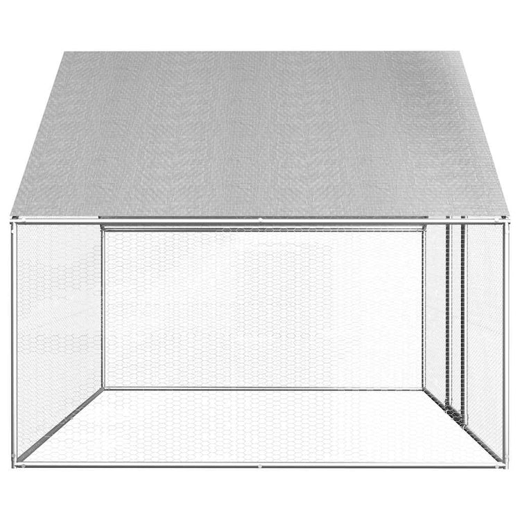 Vidaxl Chicken Coop 2.75x2x1,92 M verzinkte Stahl