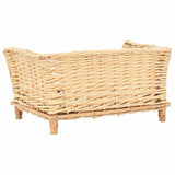 Vidaxl Hundekorb mit Kissen 50x33x30 cm Natural Willow - afbeelding 3