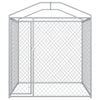 Vidaxl -Hundezwinger für außen mit Dach 193x193x225 cm