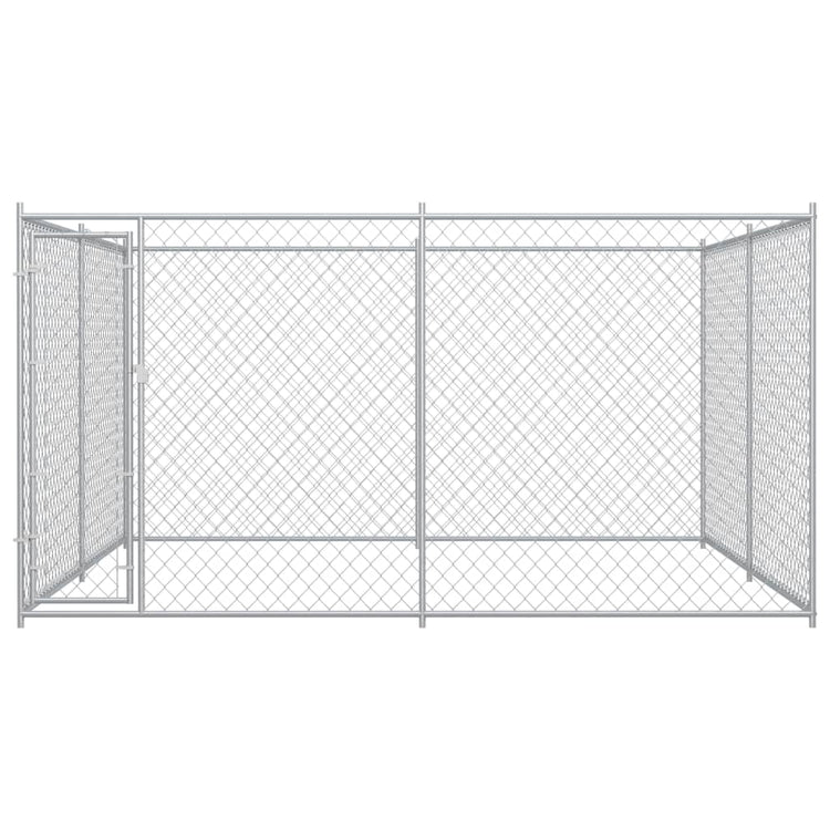 VIDAXL -Hundezwinger für Außen 383x383x185 cm