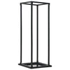 Vidaxl -Kamin mit Basis 37x37x113 cm Stahlschwarz