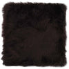 VIDAXL -Stuhlkissen 2 ST 40x40 cm Real Sheepell Braun