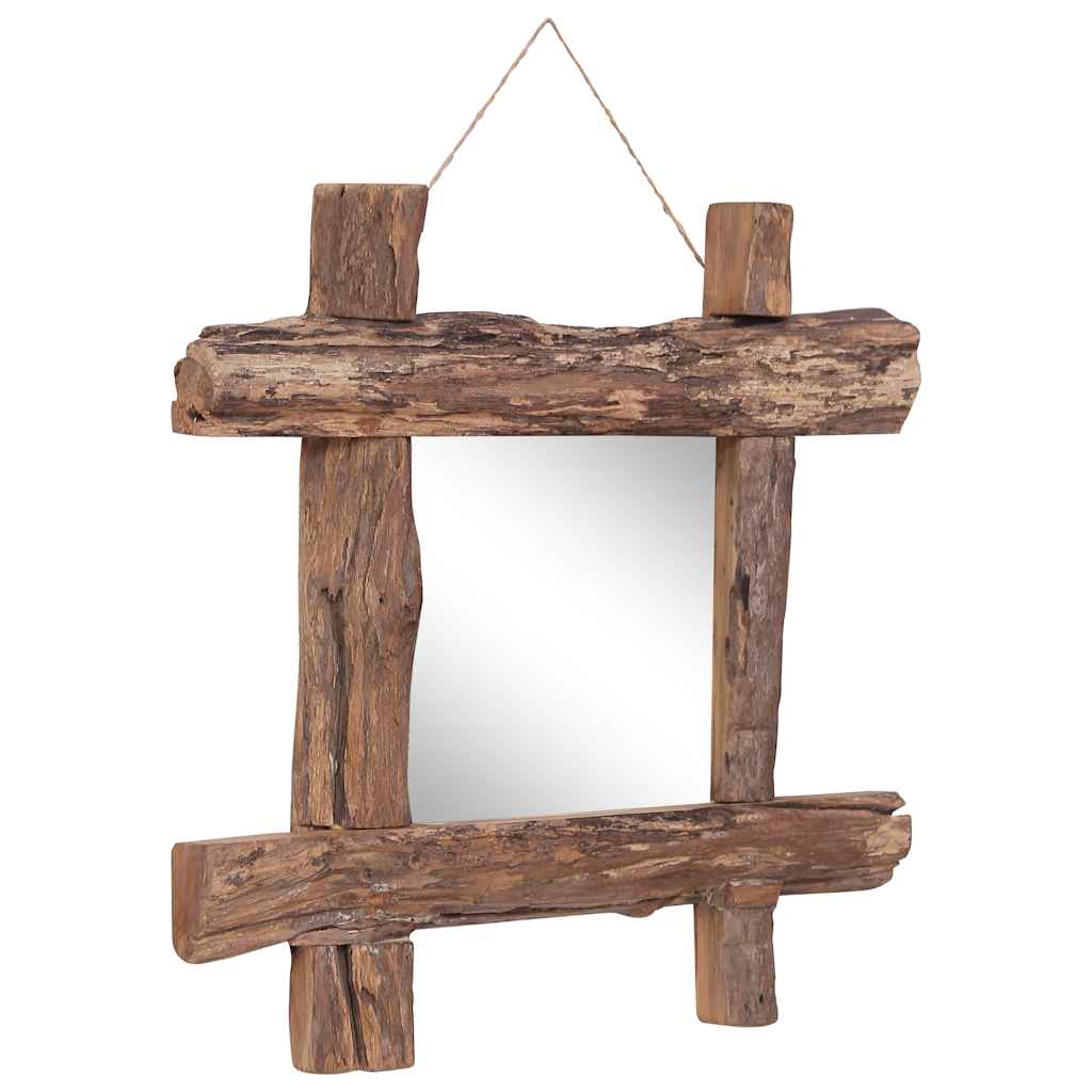 Vidaxl Mirror Holzblöcke 50x50 cm recycelter Teaks natürlich