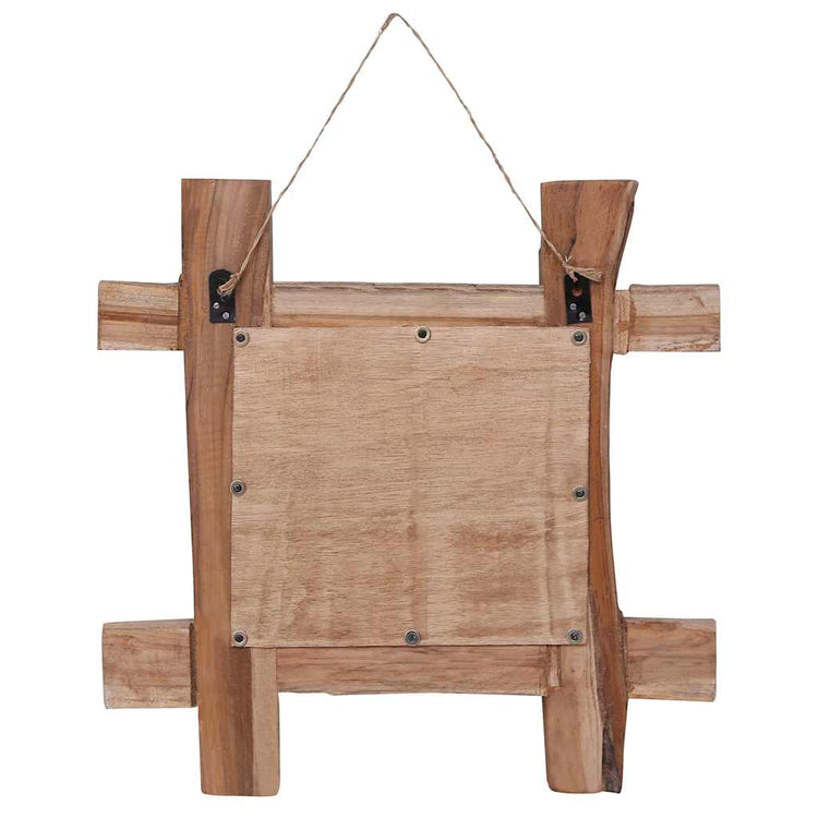 Vidaxl Mirror Holzblöcke 50x50 cm recycelter Teaks natürlich