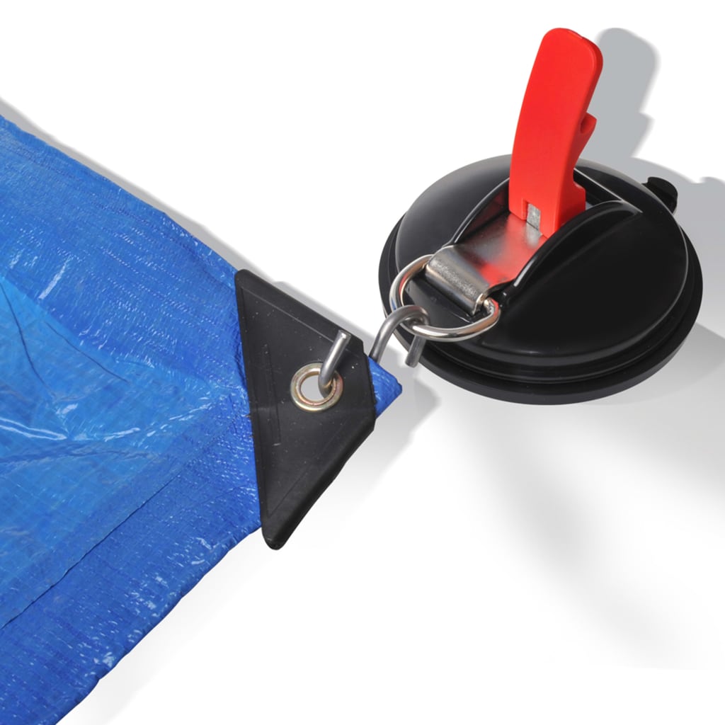 Proplus 2 St. Saugnapfbecher-Bestätigungen mit Ringen und 4 S-Hooks