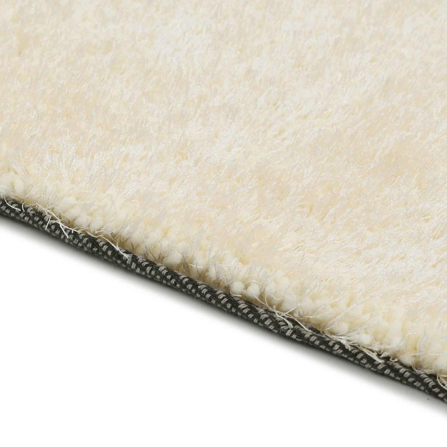 Vidaxl Shaggy-Teppich Creme 120 x 160 cm Polyethylen