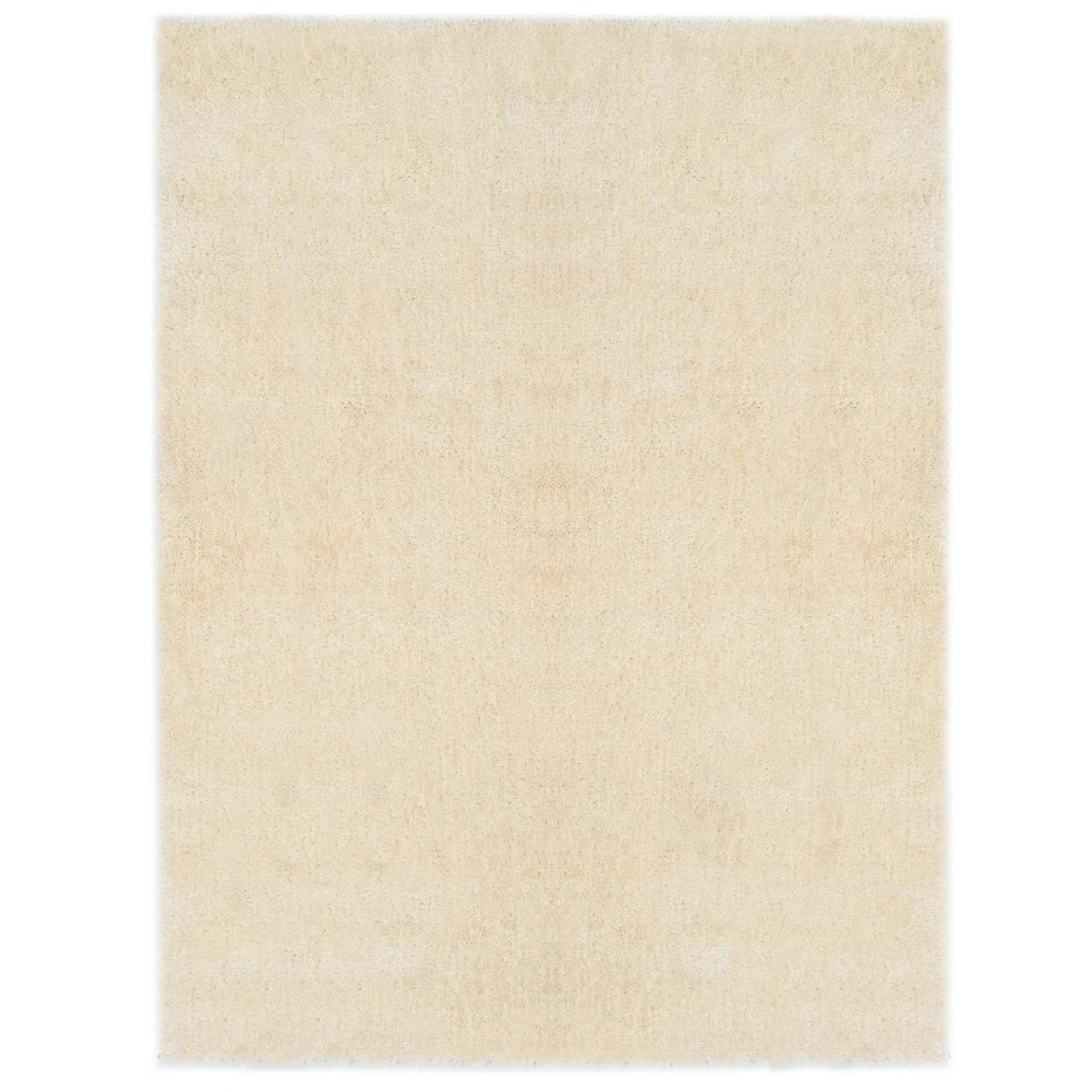 Vidaxl Shaggy-Teppich Creme 120 x 160 cm Polyethylen