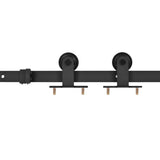 Vidaxl -Box mit Teilen zum Schiebetür Skifahren 183 cm Stahl schwarz - afbeelding 2