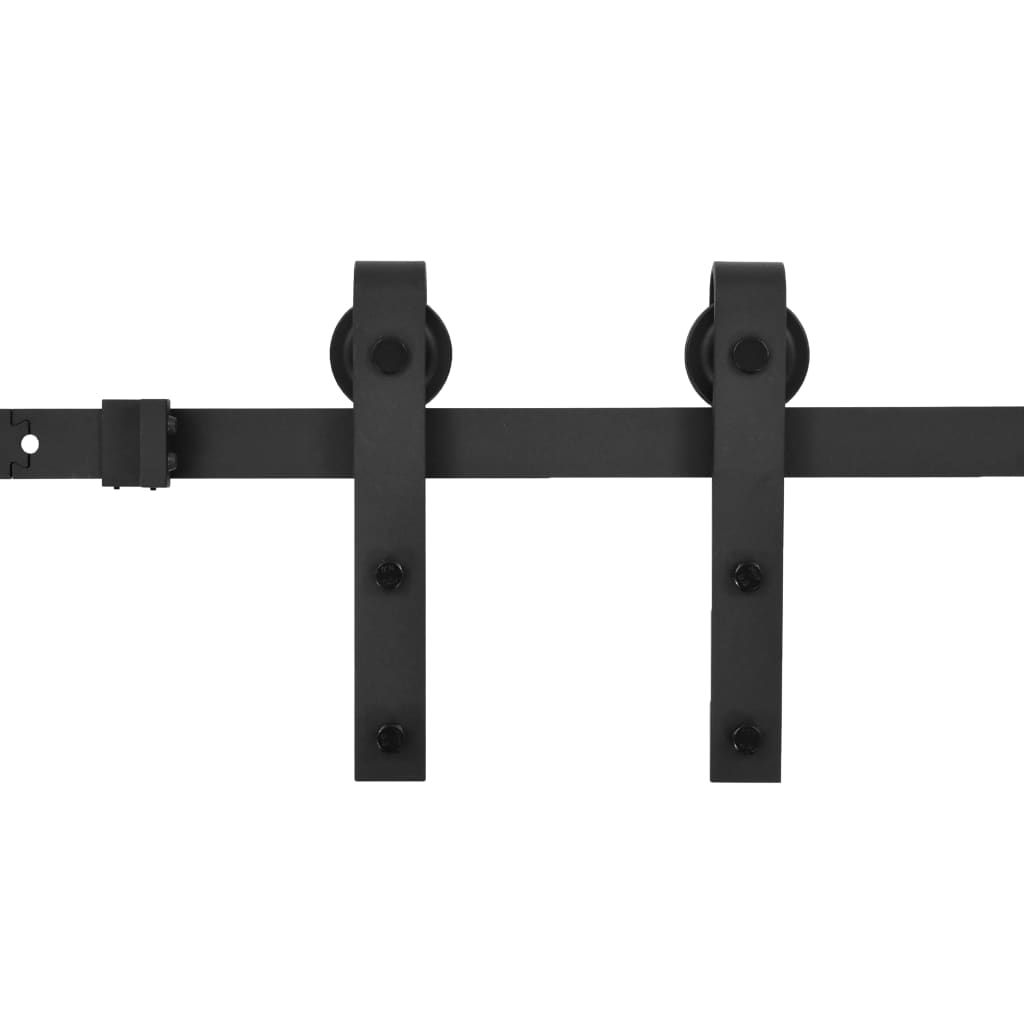 Vidaxl -Box mit Teilen zum Schiebetür Skifahren 183 cm Stahl schwarz