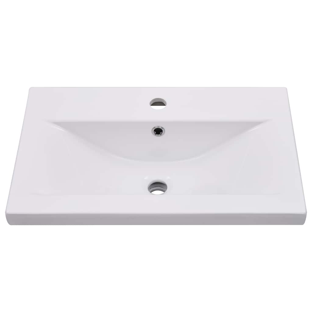 VIDAXL BAURBED -WASH -TABELLE 61X39.5X18,5 cm Keramik Weiß