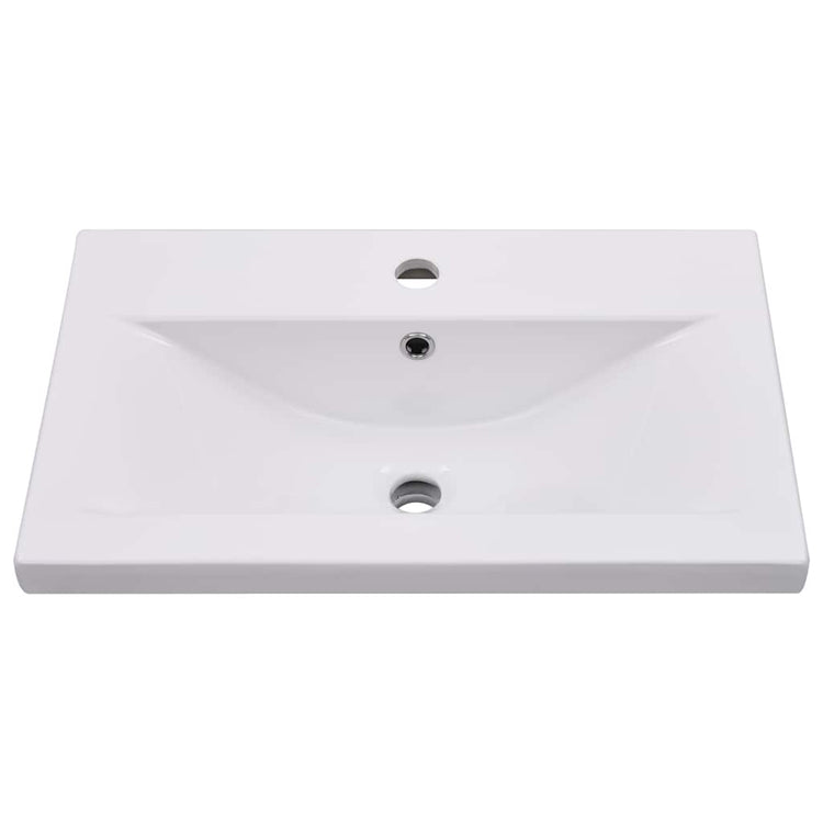 VIDAXL BAURBED -WASH -TABELLE 61X39.5X18,5 cm Keramik Weiß