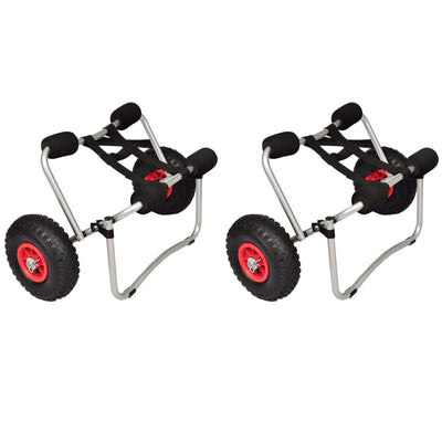 VIDAXL KAYAKTROLLEY 2 ST ALUMINUM