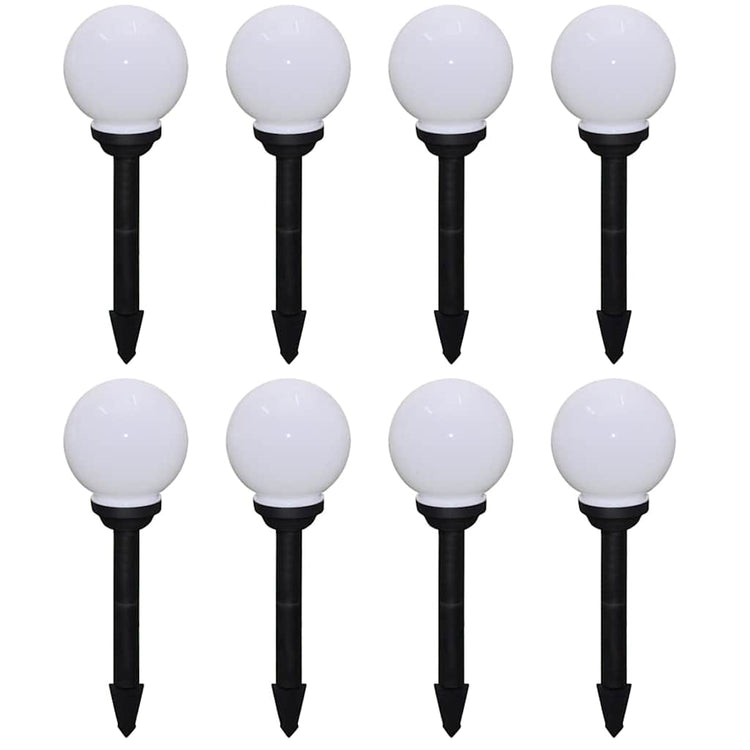 Vidaxl Garden Pad Lampen 8 STs mit Bodennadel LED 15 cm