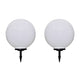 VIDAXL GARDE PATH LAMPS 2 STS mit Bodenstift LED 50 cm