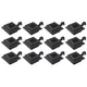 Vidaxl Solarlampen 12 St. LED Square 12 cm Schwarz