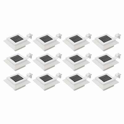 Vidaxl Solarlampen 12 St. LED Square 12 cm Weiß