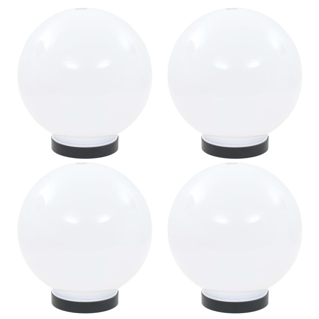 Vidaxl LED -Lampenlampen 4 Stcs rund 20 cm PMMA