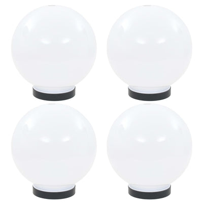Vidaxl LED -Lampenlampen 4 Stcs rund 20 cm PMMA