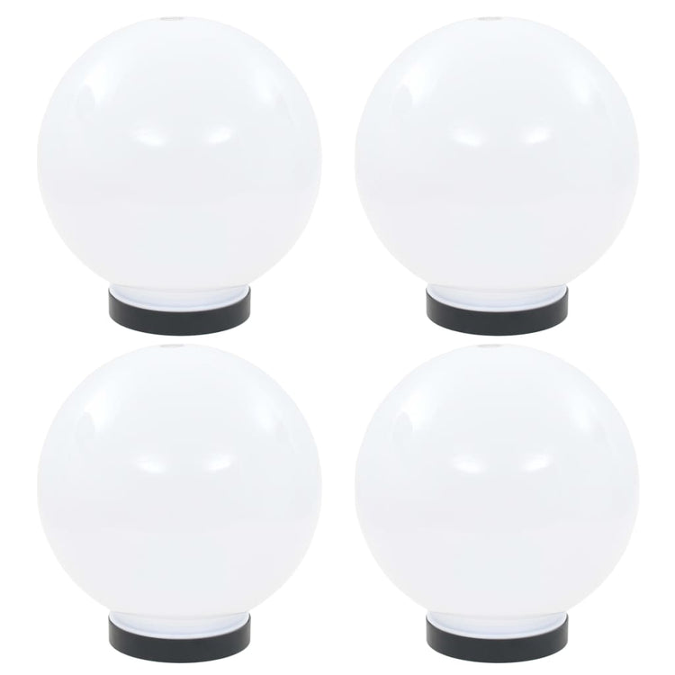 Vidaxl LED -Lampenlampen 4 Stcs rund 20 cm PMMA