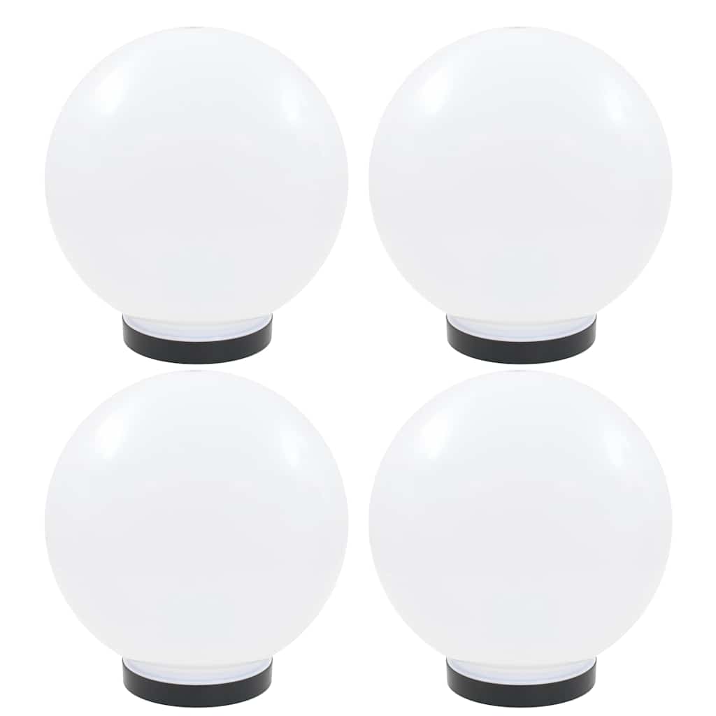 Vidaxl LED -Lampenlampen 4 Stcs rund 25 cm PMMA