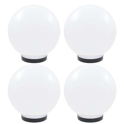 Vidaxl LED -Lampenlampen 4 Stcs rund 25 cm PMMA