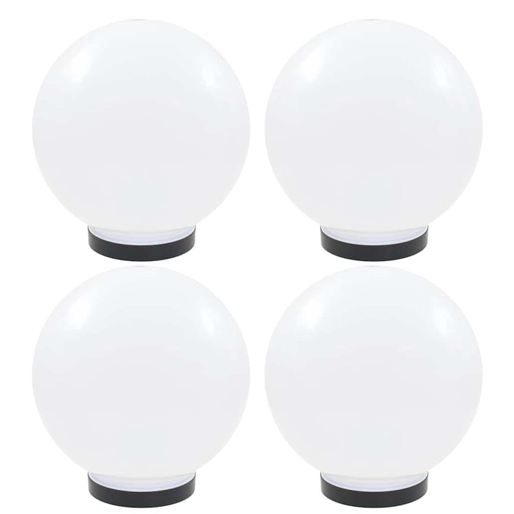Vidaxl LED -Lampenlampen 4 Stcs rund 25 cm PMMA