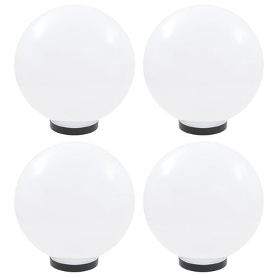 Vidaxl LED -Lampenlampen 4 Stcs rund 30 cm PMMA