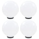 Vidaxl LED -Lampenlampen 4 Stcs rund 30 cm PMMA