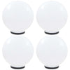 VIDAXL LED -Lampenlampen 4 Stcs rund 40 cm PMMA