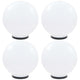 VIDAXL LED -Lampenlampen 4 Stcs rund 40 cm PMMA