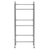 VIDAXL -Speicher für 3 Kisten 50x33x116 Stahl Silberfarbe
