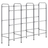 VIDAXL -Speicher für 9 Kisten 145x33x116 Stahl Silberfarbe