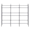 VIDAXL -Speicher für 9 Kisten 145x33x116 Stahl Silberfarbe