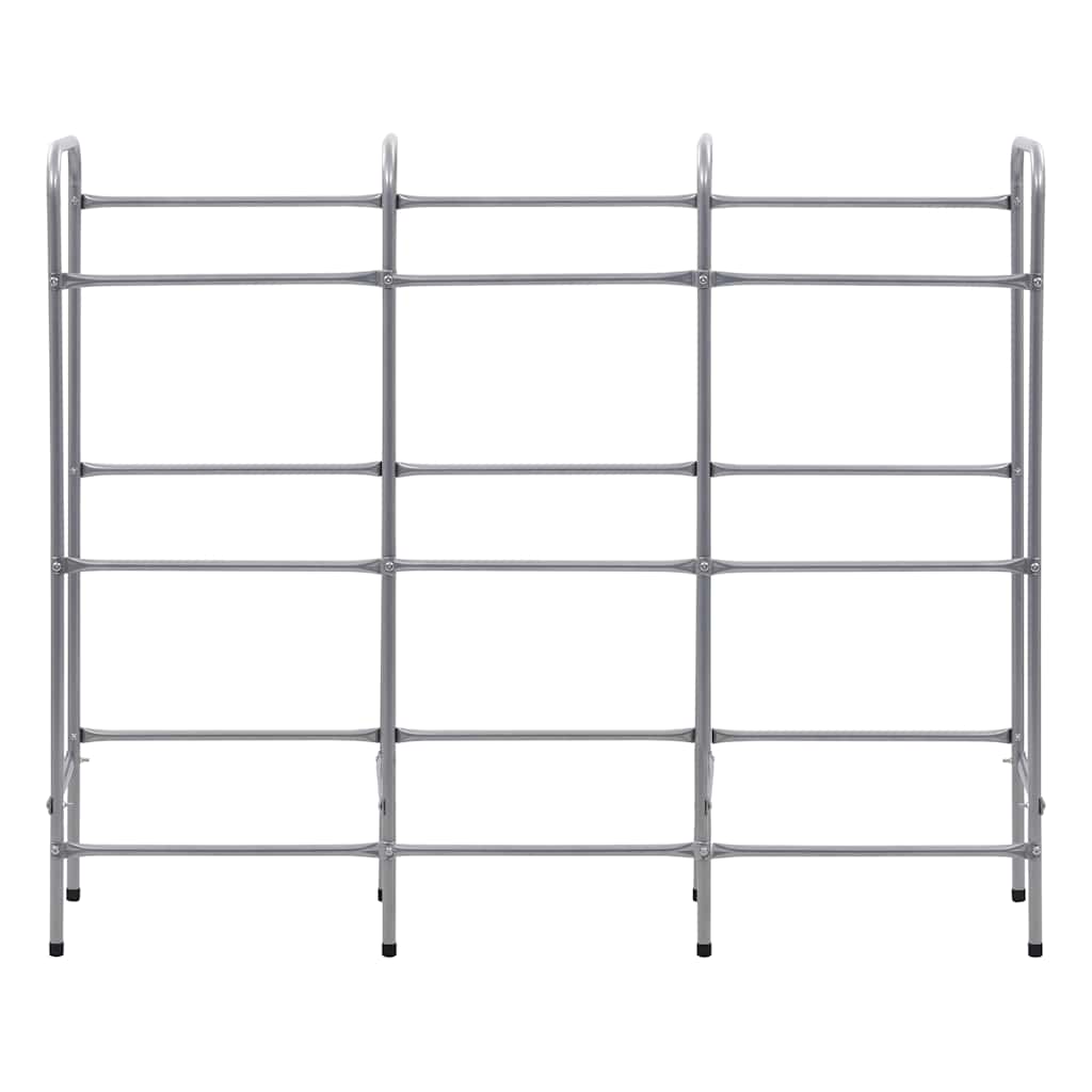 VIDAXL -Speicher für 9 Kisten 145x33x116 Stahl Silberfarbe