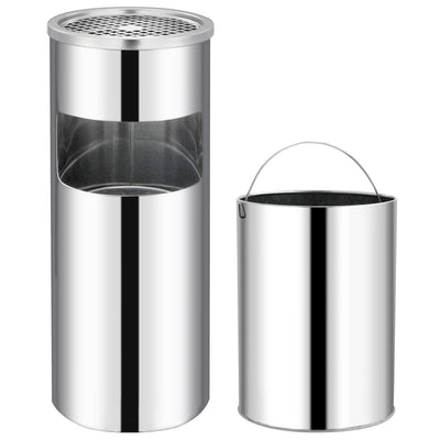 Vidaxl Aschenbecher Trash Hotel 30 l Edelstahl