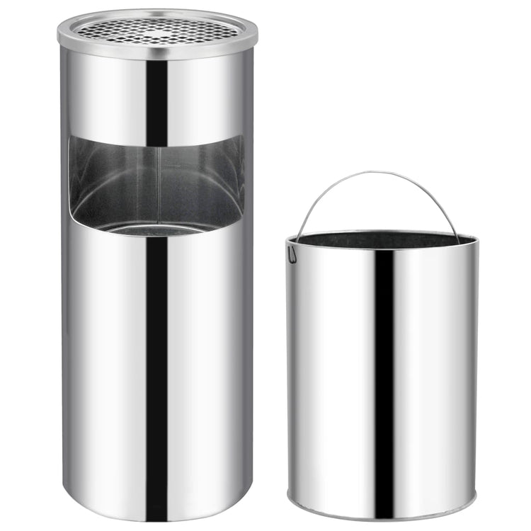 Vidaxl Aschenbecher Trash Hotel 30 l Edelstahl