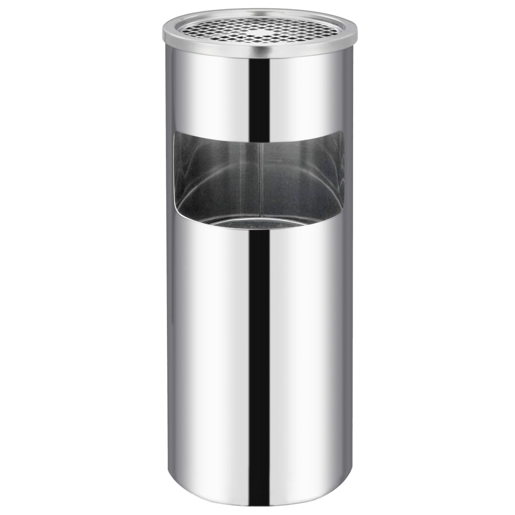 Vidaxl Aschenbecher Trash Hotel 30 l Edelstahl