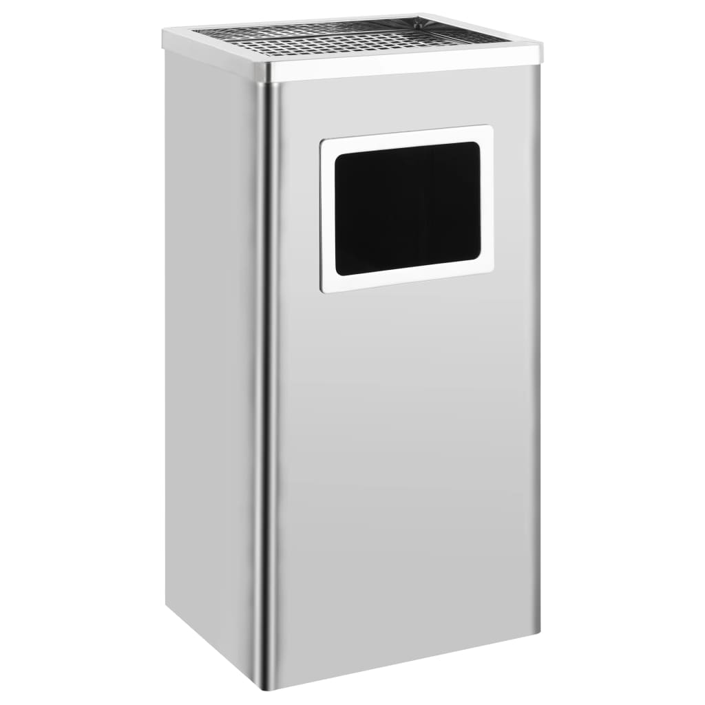 Vidaxl Aschenbecher Trash Hotel 45 L Edelstahl