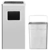 Vidaxl Aschenbecher Trash Hotel 45 L Edelstahl