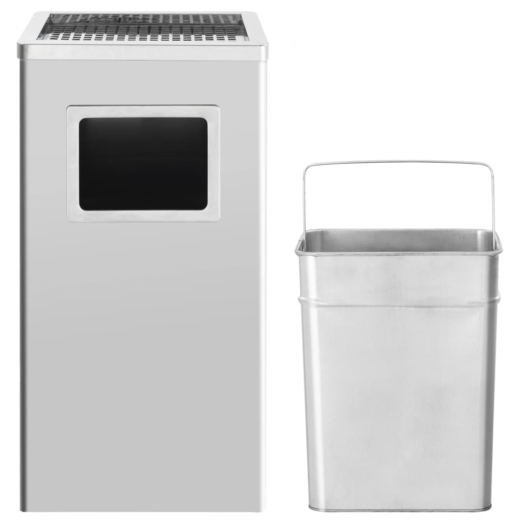 Vidaxl Aschenbecher Trash Hotel 45 L Edelstahl