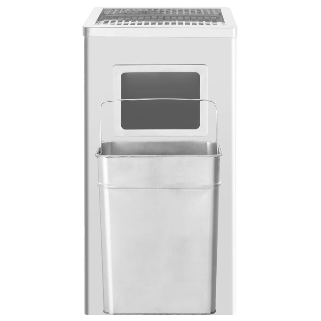 Vidaxl Aschenbecher Trash Hotel 45 L Edelstahl
