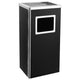 Vidaxl Aschenbecher Trash Hotel 45 L Stahl schwarz