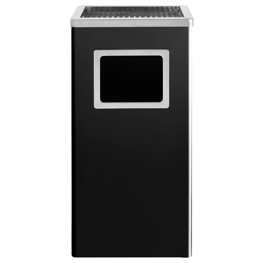 Vidaxl Aschenbecher Trash Hotel 45 L Stahl schwarz