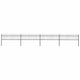 Vidaxl Gartenzaun mit Spears Top 6,8x0,6 M Stahl Schwarz