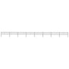 Vidaxl Gartenzaun mit Speeren Top 13,6x0,6 M Stahl Schwarz