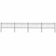 Vidaxl Gartenzaun mit Spears Top 6,8x0,8 m Stahl schwarz